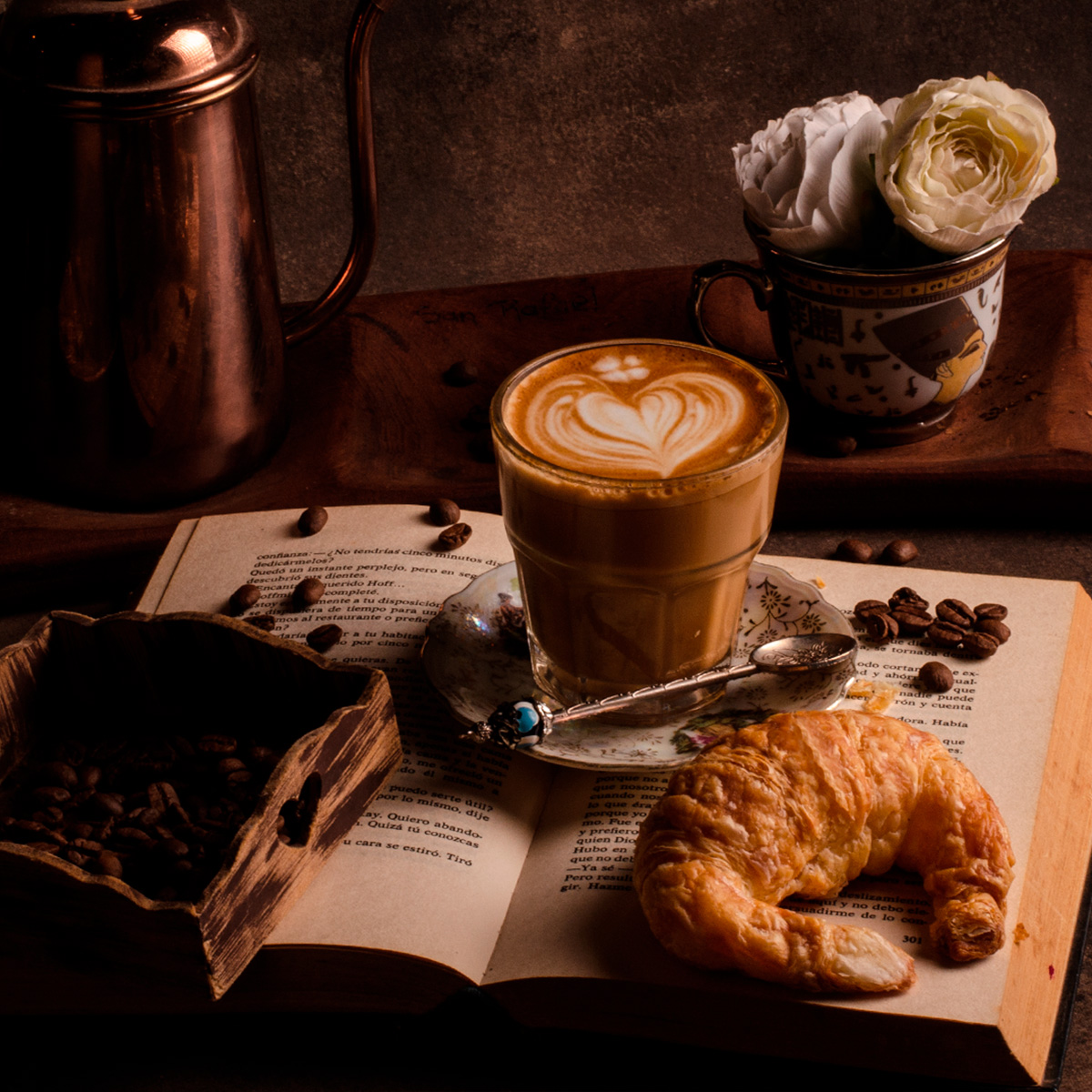 Food styling dark mood para Barista Coffee House